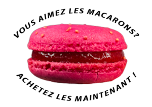 acheter macaron framboise intense